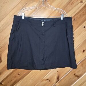 Nike Golf Skorts Short Dri-Fit Tennis Activewear Pockets Black Womens Size‎ 16